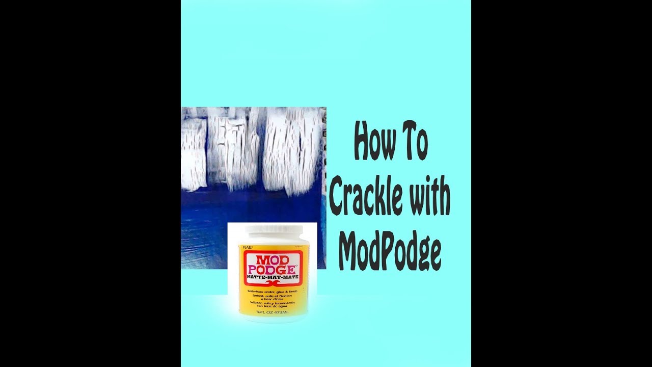 How to Crackle with Mod Podge #ModPodge #mixedmediaarttutorials #tutorials