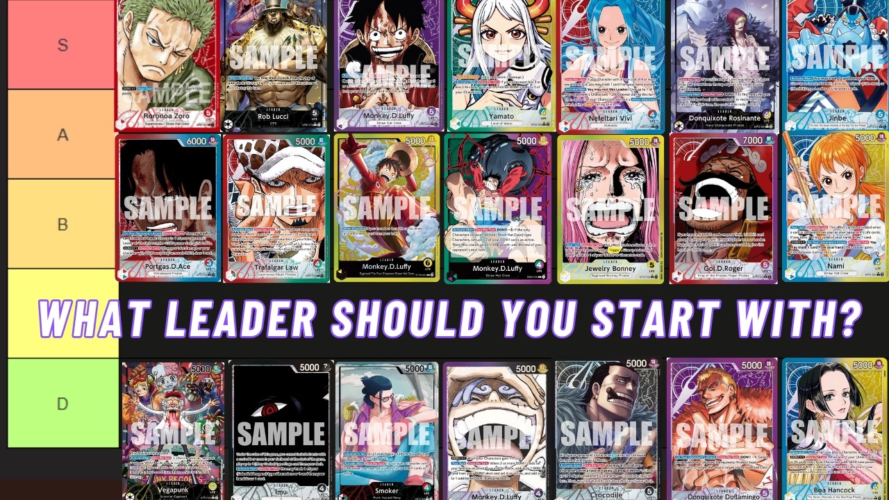 One Piece TCG: Рейтинг лучших лидеров для новых игроков!