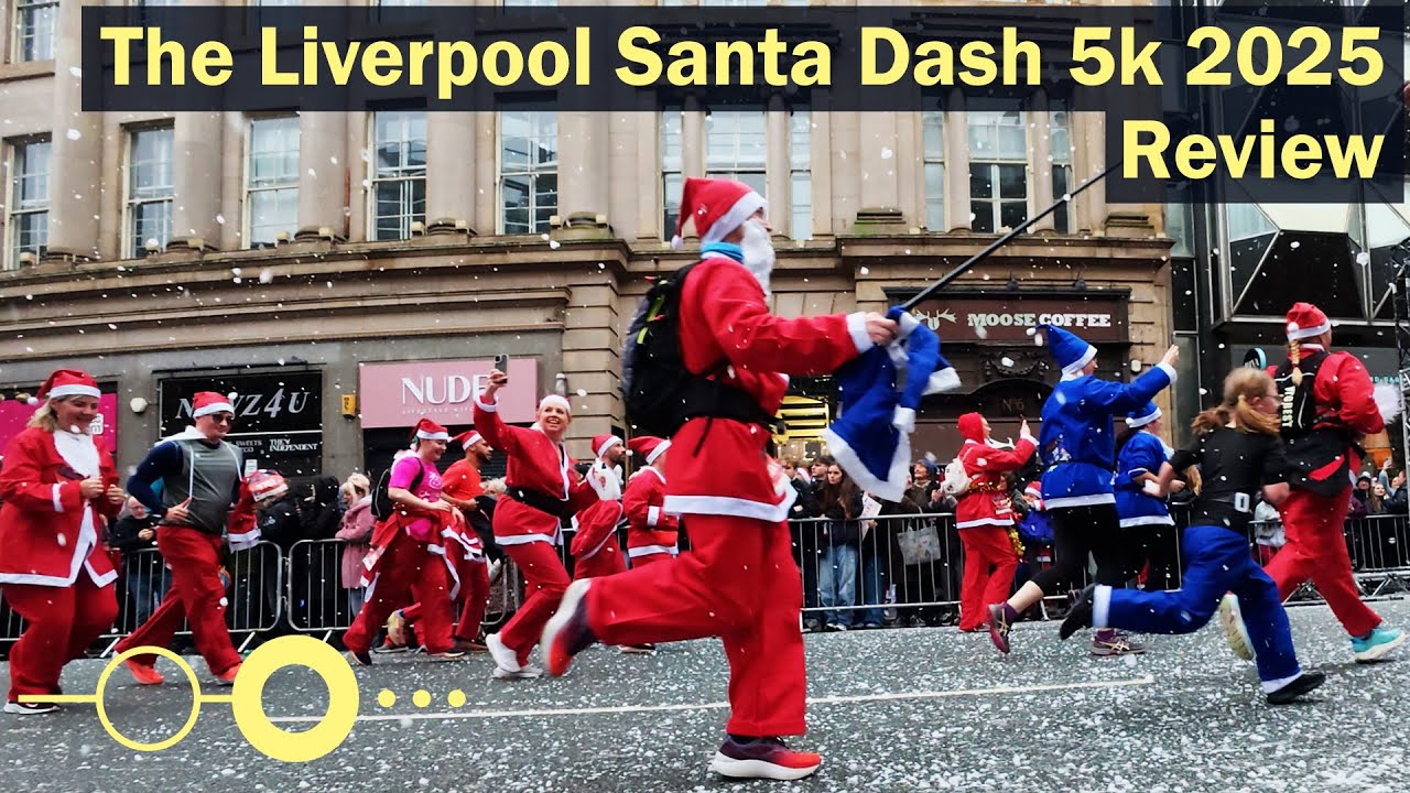 Обзор забега Liverpool Santa Dash 5k 2025