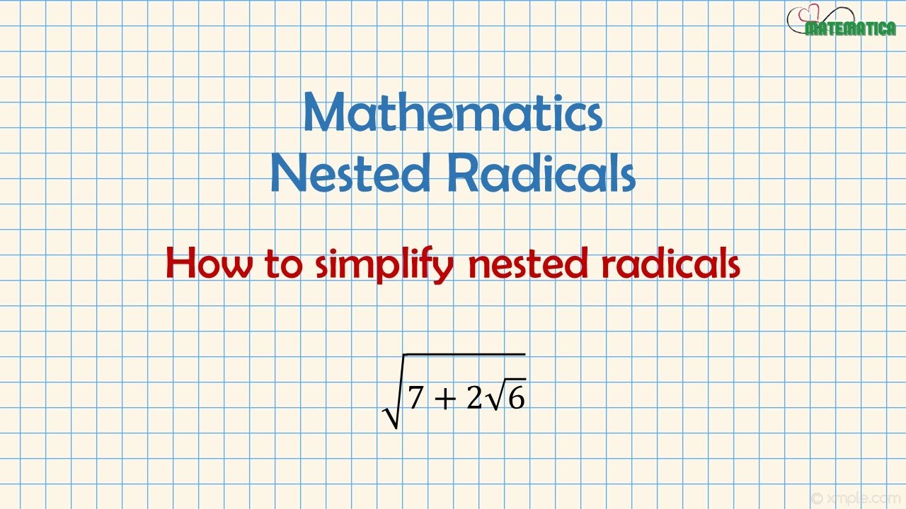 Nested Radicals | Radicali Doppi | Mathematics #9