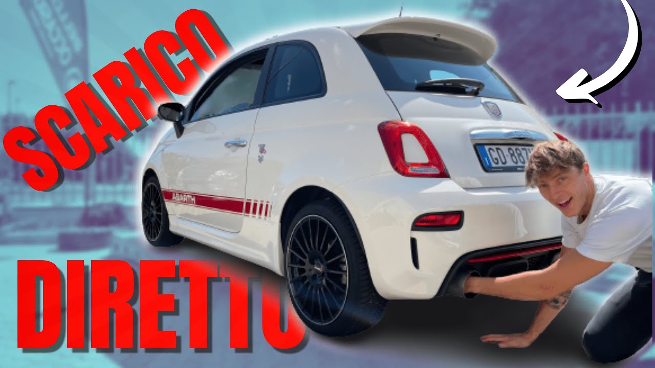 SCARICO DIRETTO Abarth 595 | scarico artigianale PAUROSO! 😱