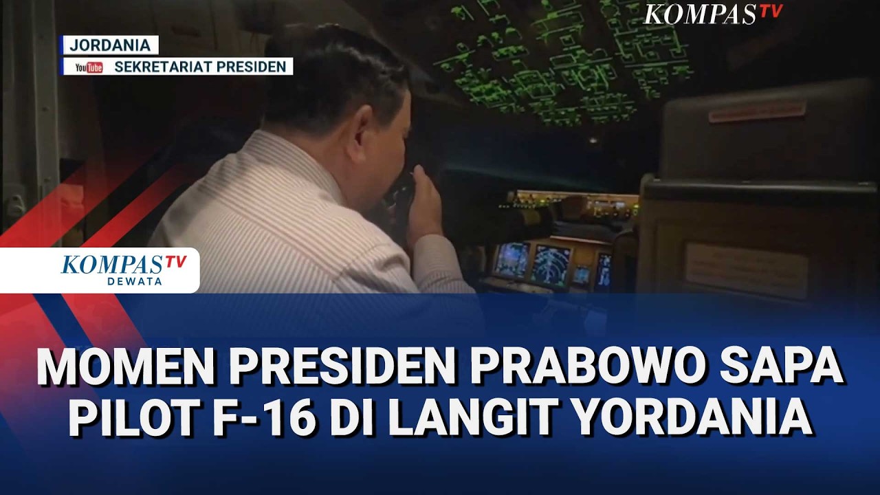 Momen Presiden Prabowo Sapa Pilot F 16 di Langit Yordania  Terima Kasih, Semoga Ramadan Berkah