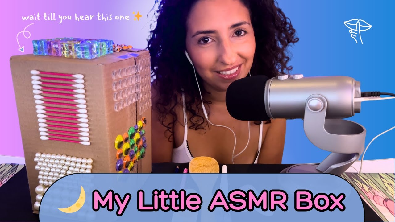 I DIY'd my own ASMR fidget box 🎀 | tapping, clicking, sounds for sleep