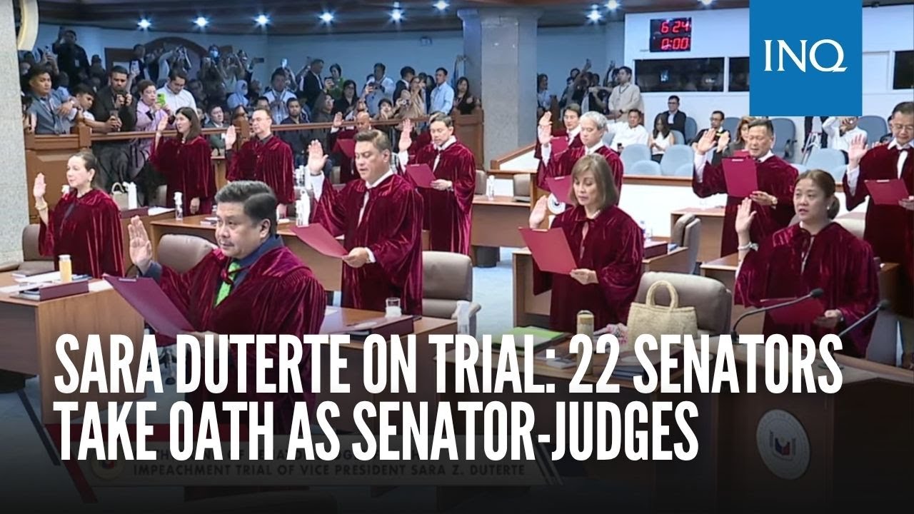 Sara Duterte on trial: 22 senators take oath as senator-judges