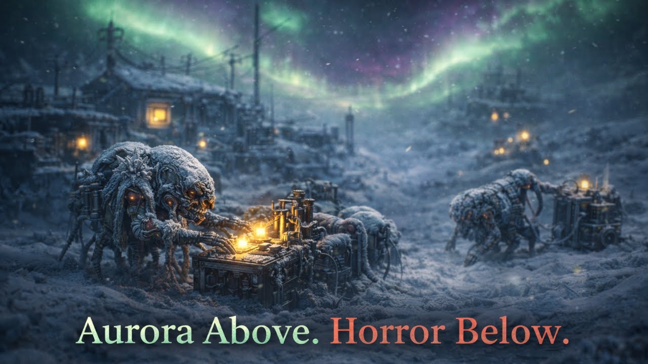 Arctic Outpost 🌌🌈 — A Surreal Miniature World That Never Sleeps