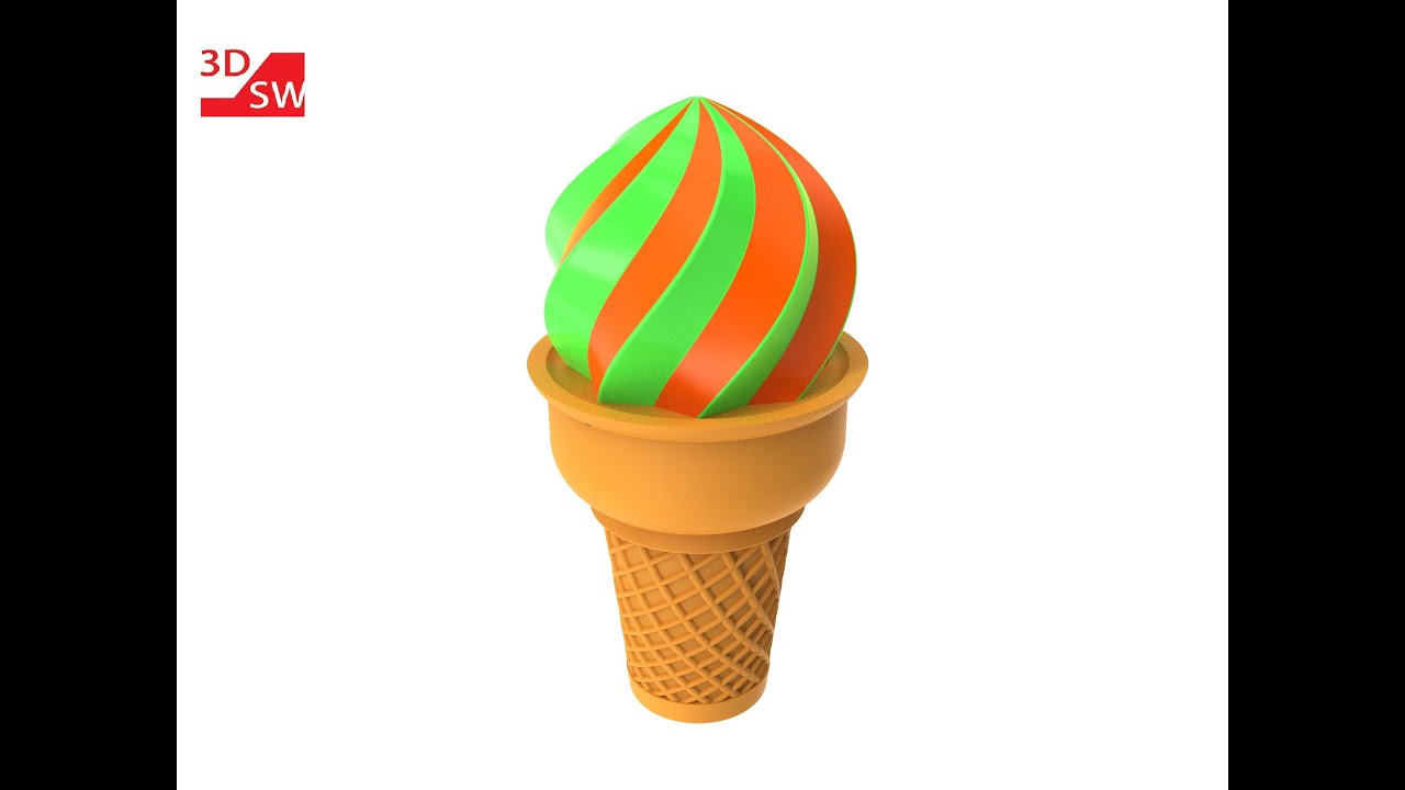 How to make ice cream in SolidWorks