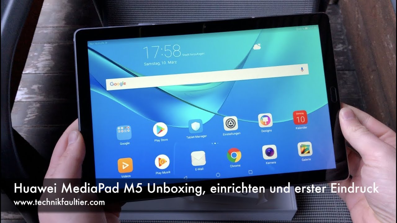 Huawei MediaPad M5 Unboxing, einrichten und erster Eindruck