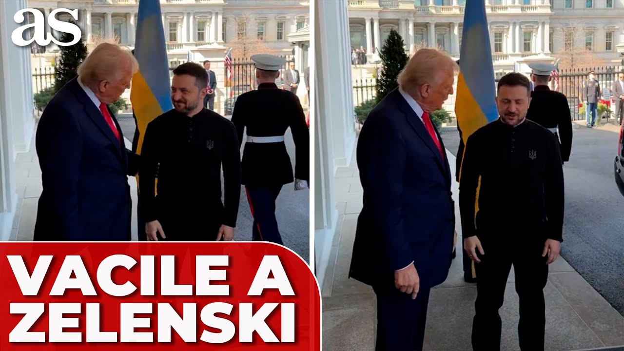 El VACILE de TRUMP a ZELENSKI al RECIBIRLE en la CASA BLANCA