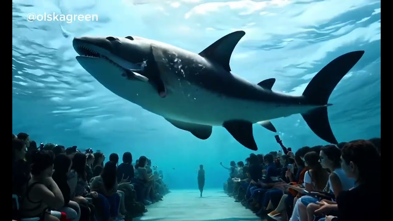 AI underwater fashion show