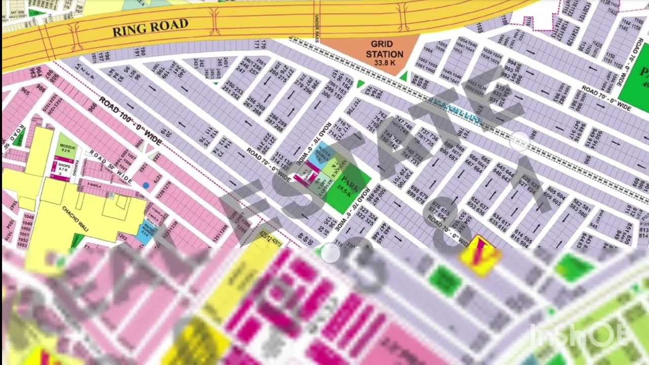 V Block Phase 8, 1 kanal Plot For Sale Near Ring Road DHA Lahore Prime location For Builder Investor