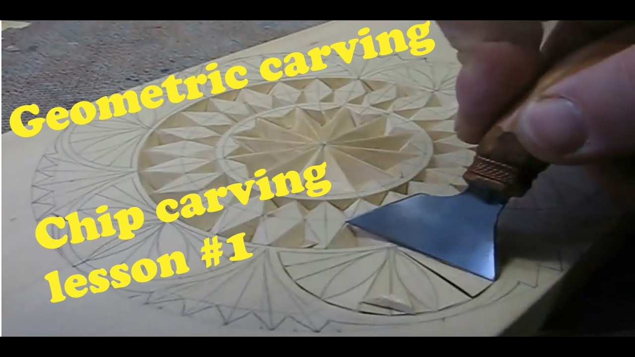 #1 Chip carving Lesson 1 for beginners.