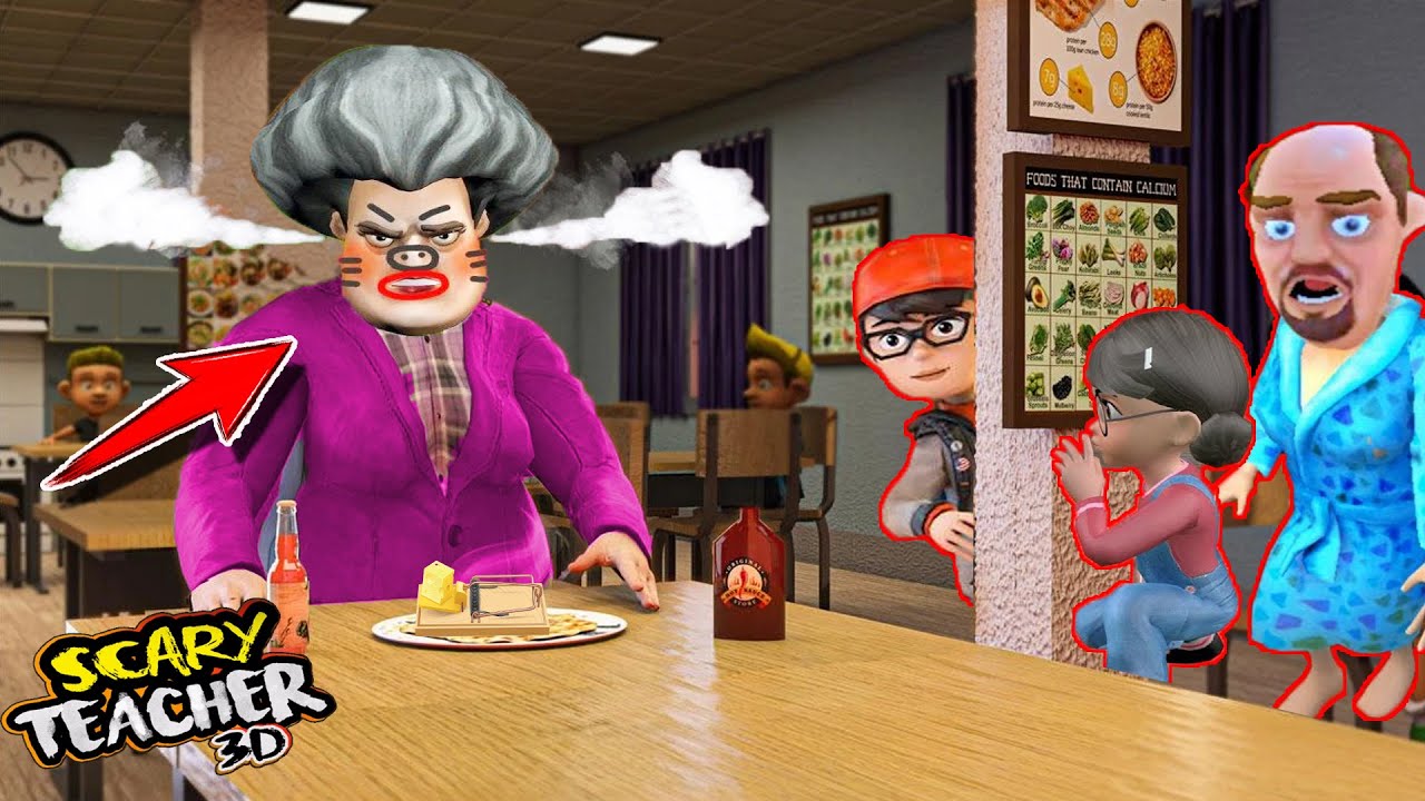 KORKU OKULUNDA SCARY TEACHER'IN KARDEŞİ 🤣 Scary Teacher Spooky 3D