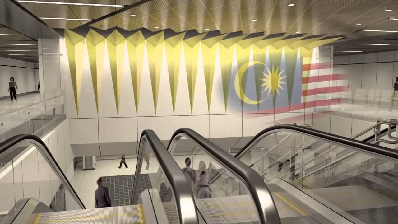 Flythrough of the artist impression of MRT Underground Stations