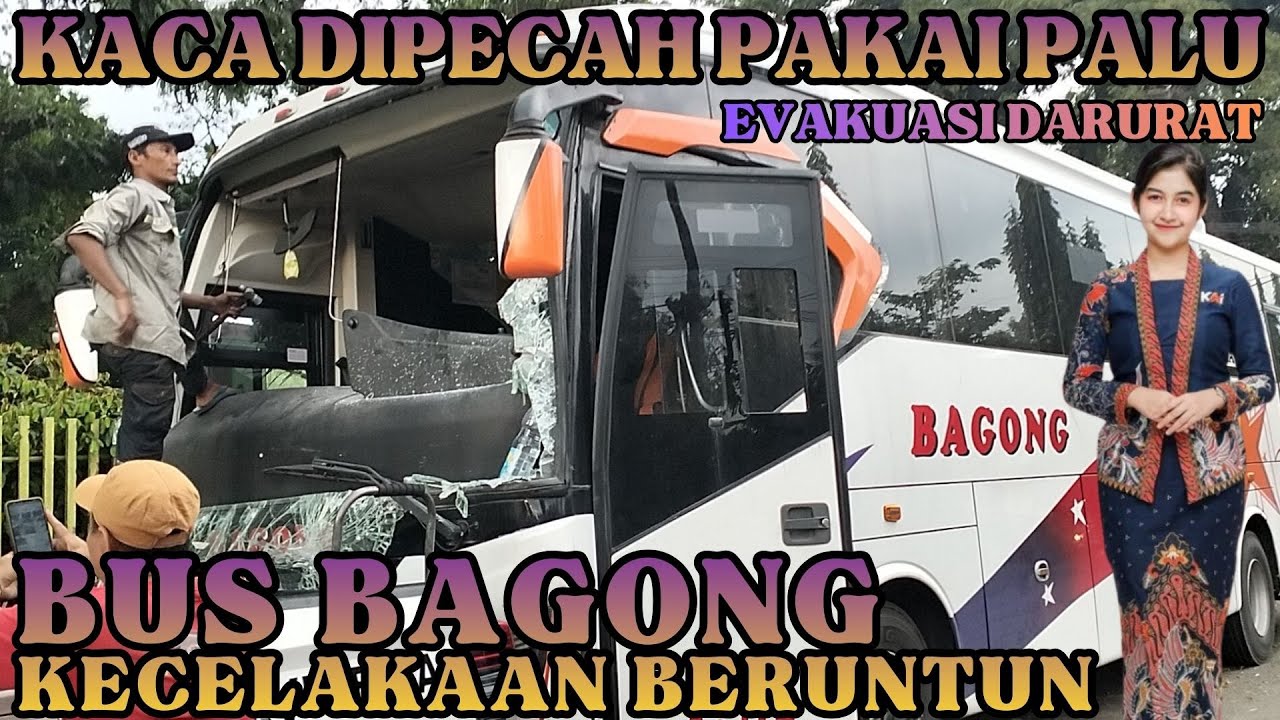 BUS BAGONG DALAM PROSES EVAKUASI || LAKA LANTAS BERUNTUN DI KEDIRI