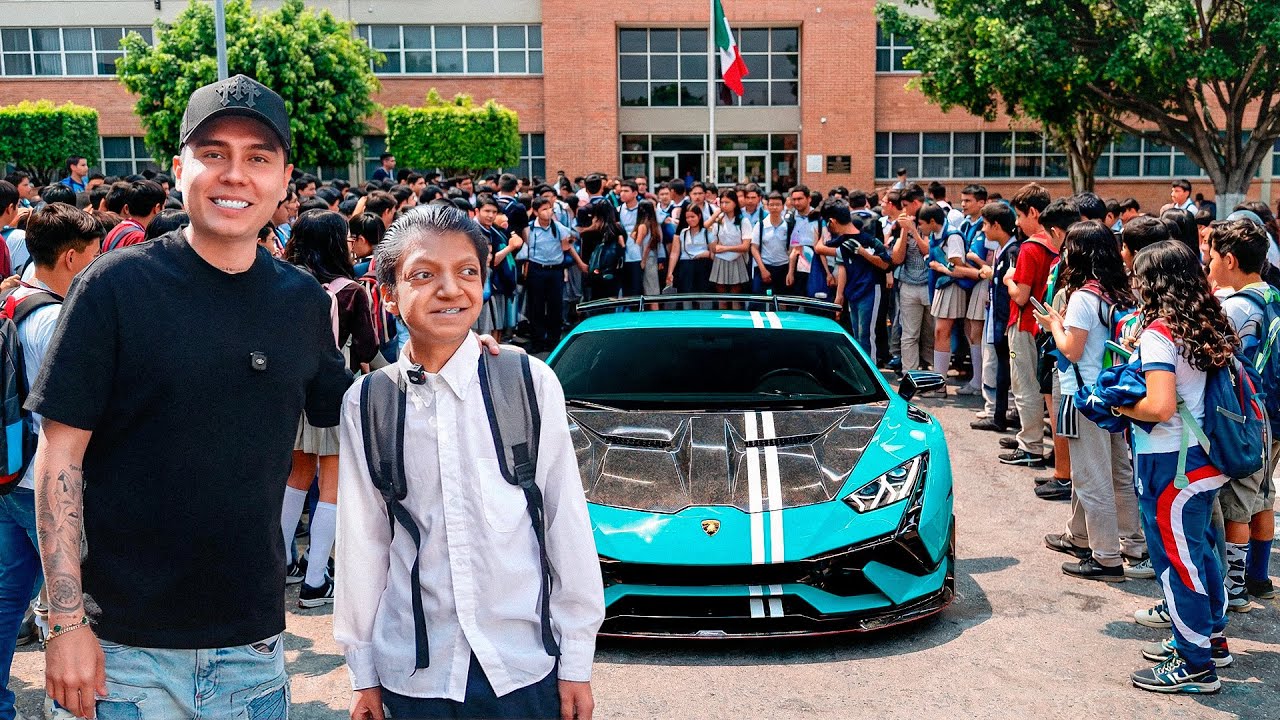 Recogí al AGUILITA de su ESCUELA en mi LAMBORGHINI y me llevé una SORPRESA | ManuelRivera11