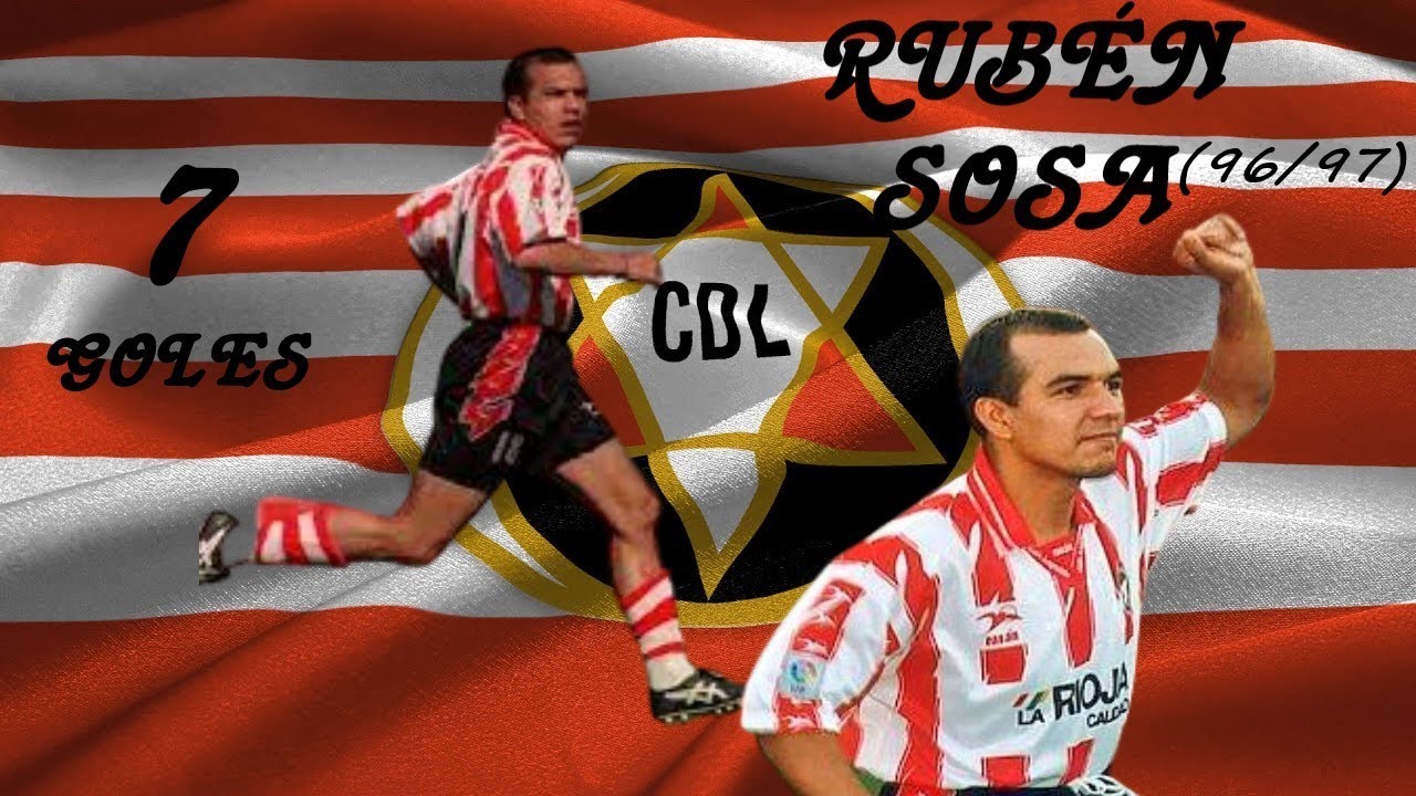 🇺🇾RUBÉN SOSA, SUS 7 GOLES⚽ OFICIALES EN EL C.D.LOGROÑÉS (96/97)