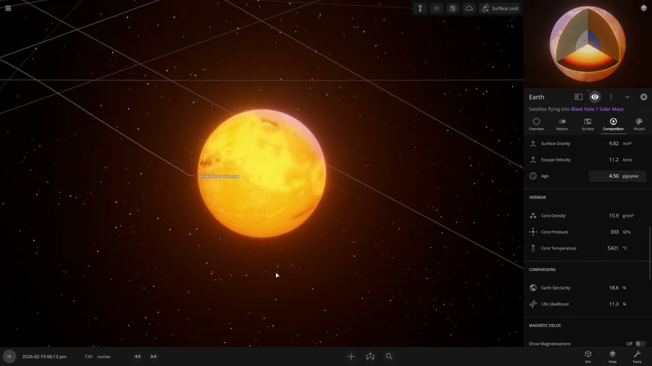 Universe Sandbox but chaotic
