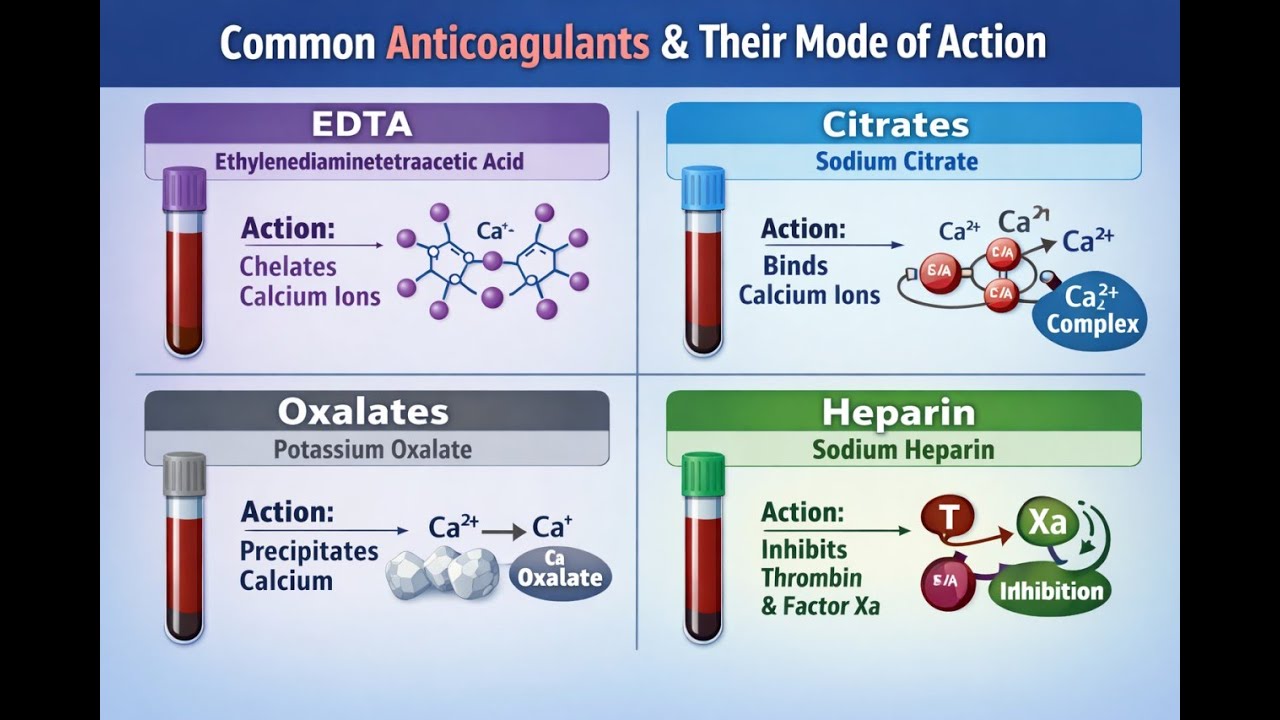 &ldquo;Commonly Used Anticoagulants: EDTA, Citrates, Oxalates & Heparin &ndash; Mode of Action Explained&rdquo; #gk