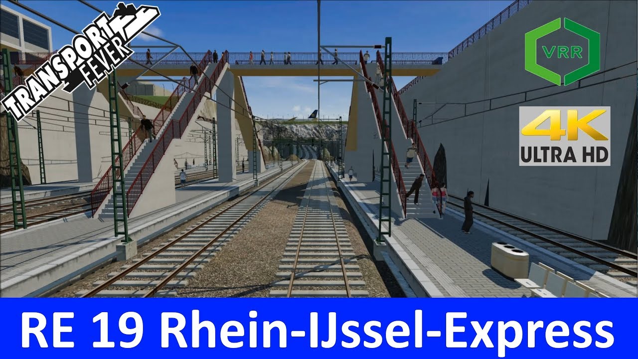 RE 19 Düsseldorf nach Wesel 4K / UHD