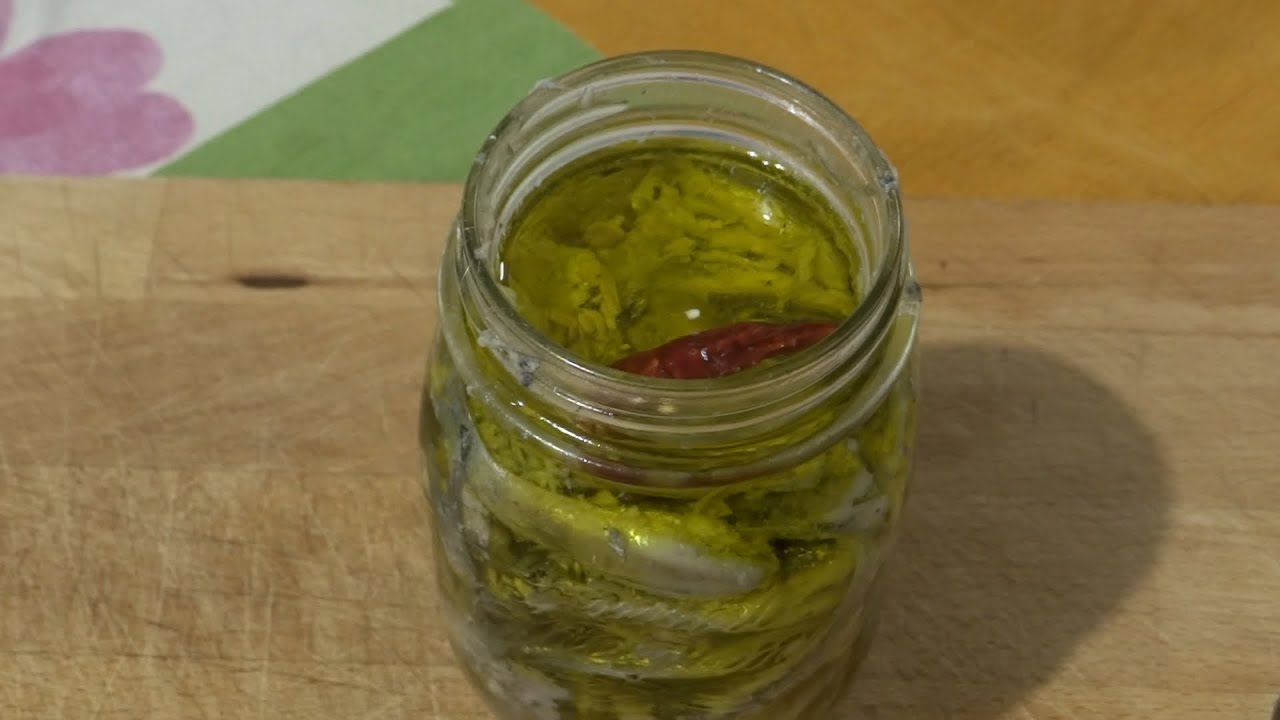 Alici sott'olio pepate (Conserva). Metodo veloce.