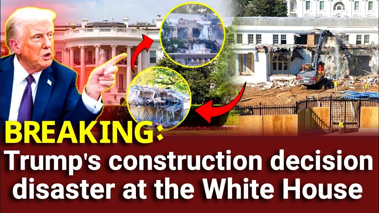 BREAKING: Trump's construction decision causes a huge disaster at the White House? Truth revealed
