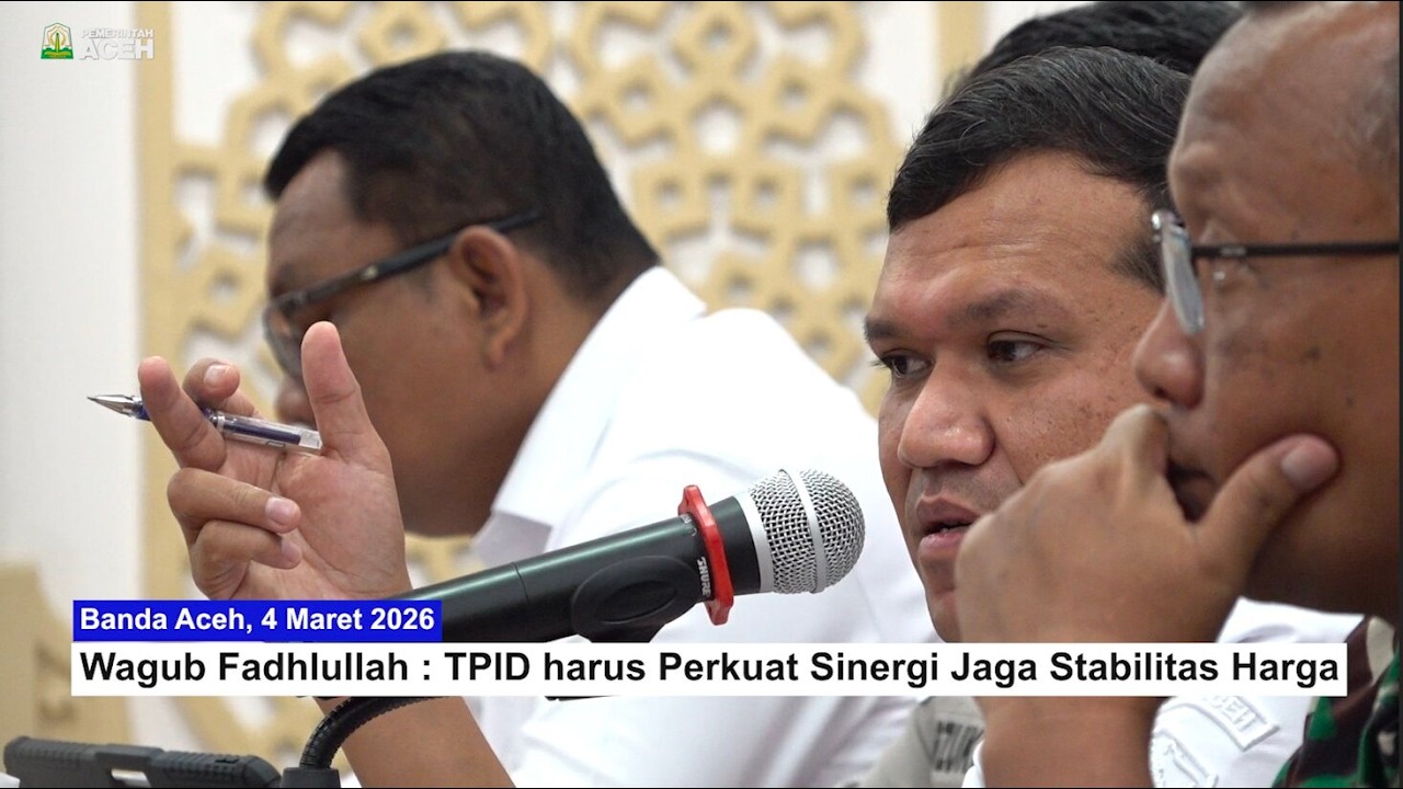 Wagub Fadhlullah : TPID harus Perkuat Sinergi Jaga Stabilitas Harga