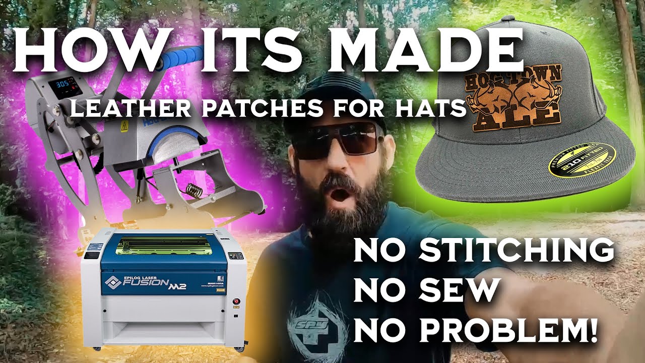 😁👀Making Leather Patches For Hats and Apparel With Your Co2 Laser Engraver-How It's Made!