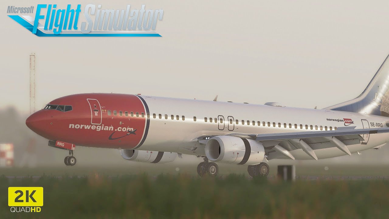 Realistic & Immersive | Copenhagen to Aalborg in a 737-800 | PMDG | 2K | MSFS 2020