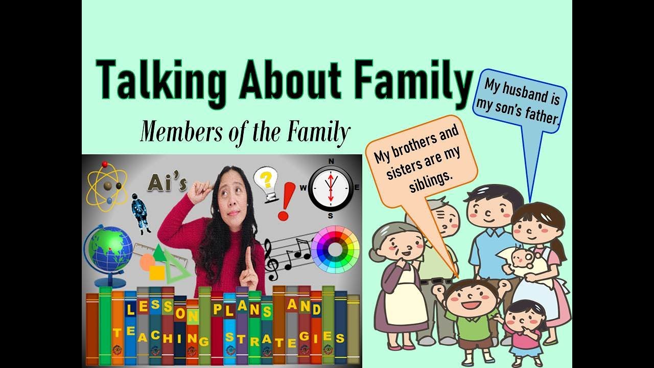 HOW TO TALK ABOUT FAMILY  MEMBERS OF THE FAMILY  FAMILY VOCABULARY TALKING ABOUT FAMILY