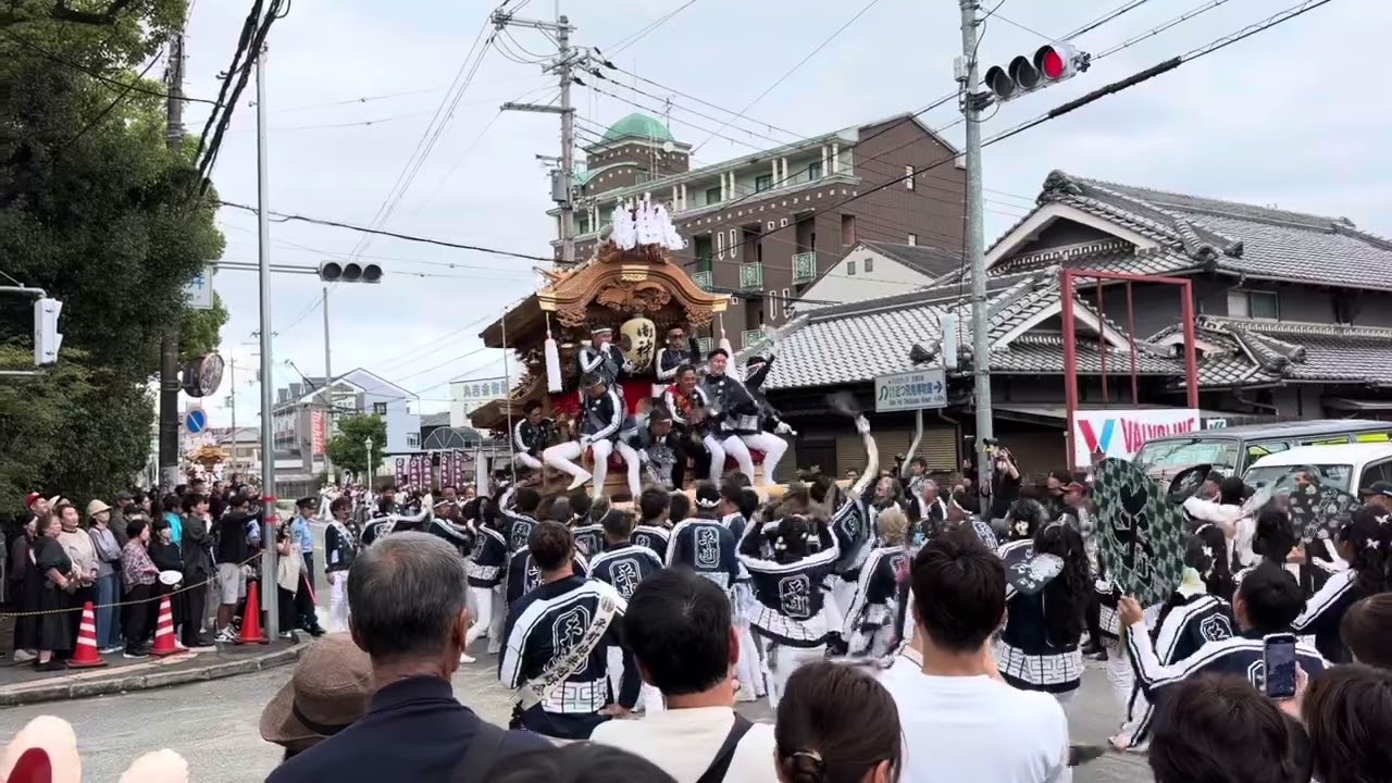 令和7年　平町だんじり　美具久留御魂神社宮入り