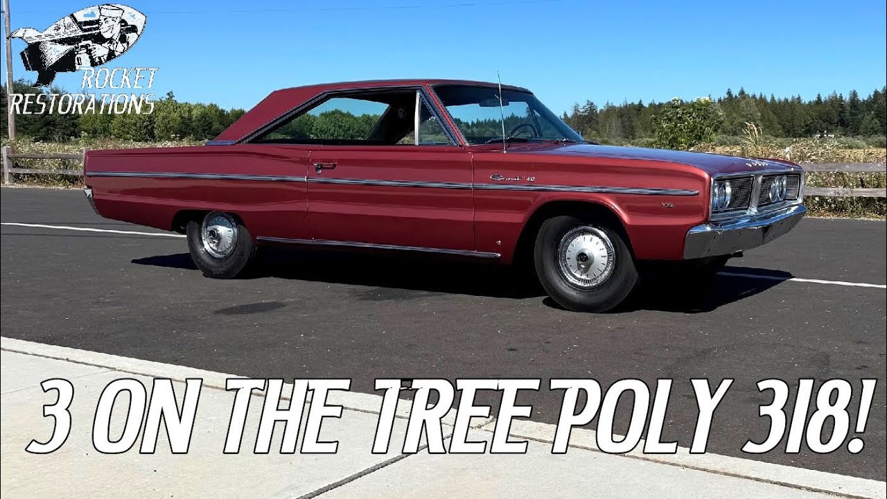 Weirdly Optioned Original Owner 1966 Dodge Coronet 2 Door 318 Poly - 3 On The Tree - Factory AC!