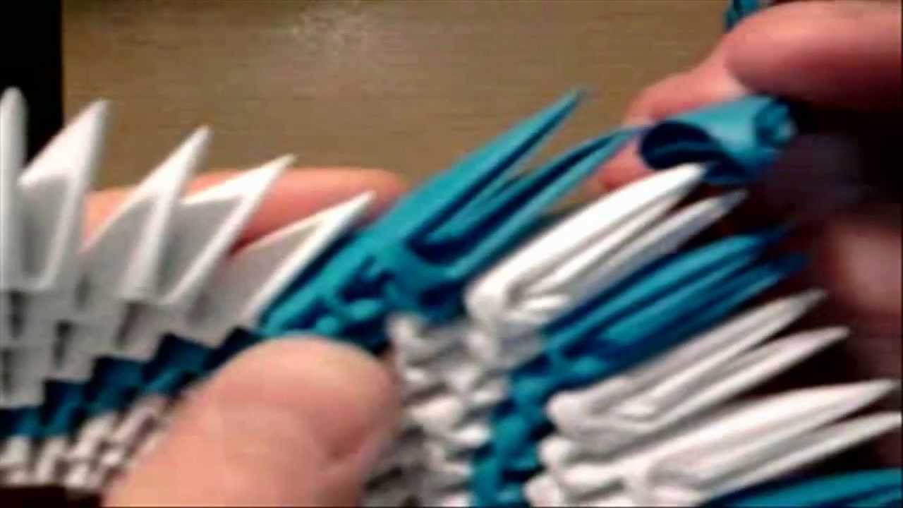Origami modułowe: łabędź #3 - Skrzydła