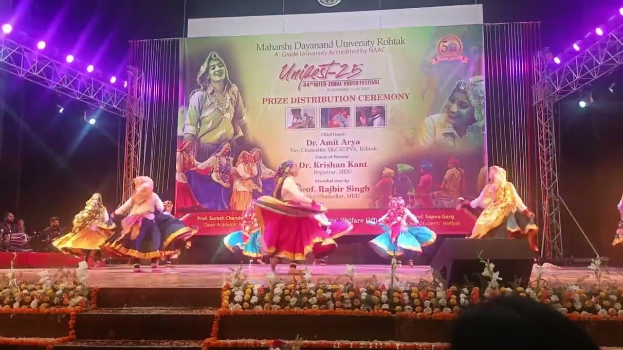 Haryanvi folk dance video / Unifest 2025/ Inter Zonal Youth Festival/ MDU Rohtak 2