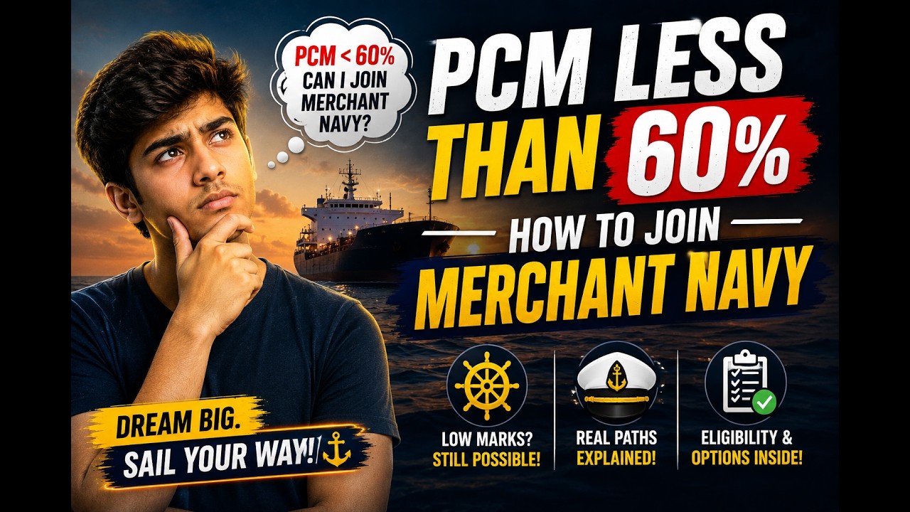 PCM Below 60%? | IMU CET attempt करें या ना | PCM में 60% से कम? Can I STILL Join 🛳️ Merchant Navy?|