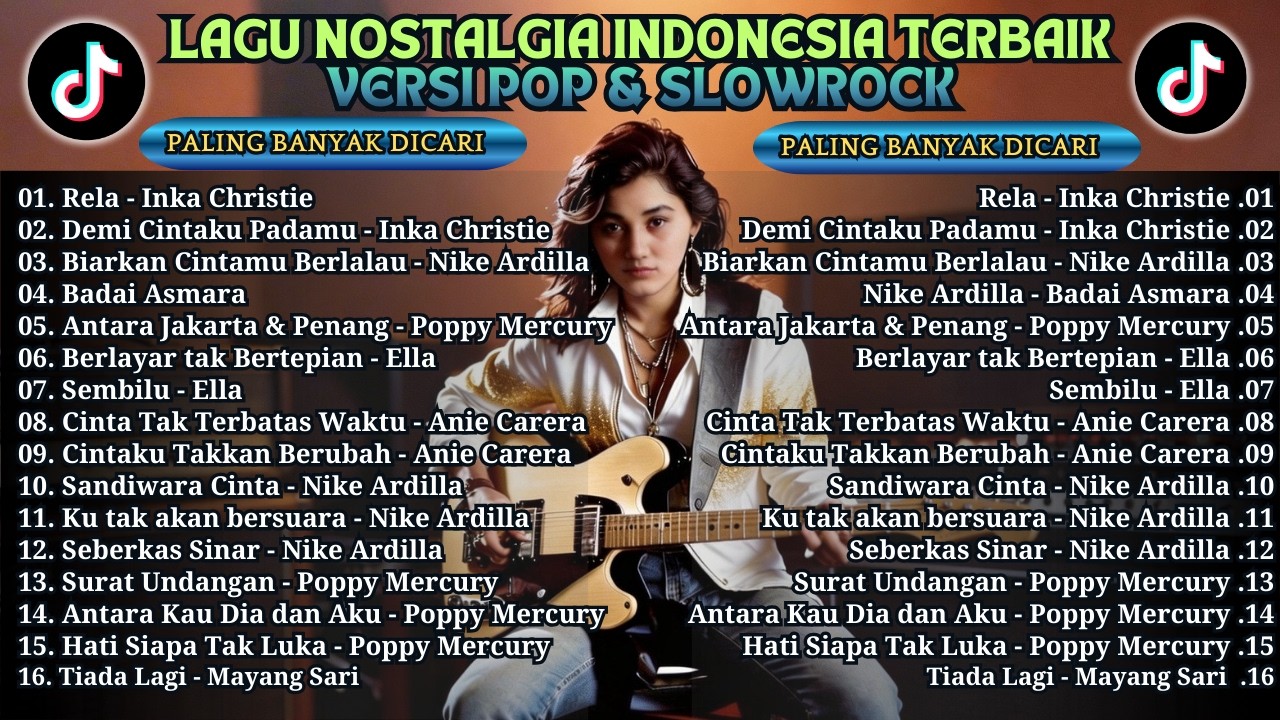 LAGU NOSTALGIA INDONESIA TERBAIK | VERSI POP&SLOWROCK | PALING BANYAK DIPUTAR