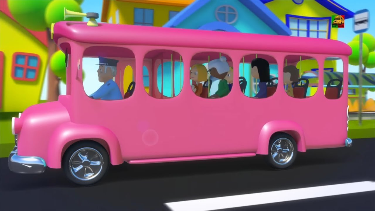 Rodas no ônibus | Rima de berçário | Canção para crianças | Rhyme For Kids | Wheels on the Bus
