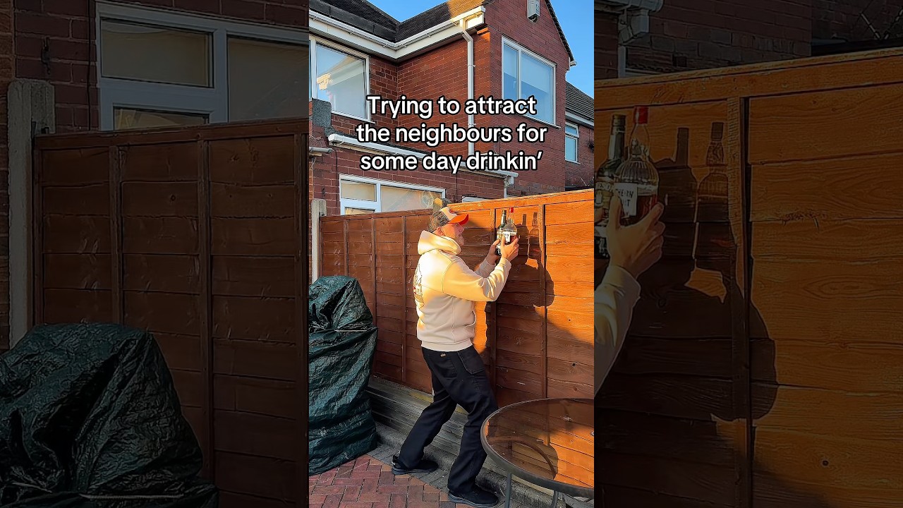 DIY neighbour doorbell: clink clink 🔔🍾