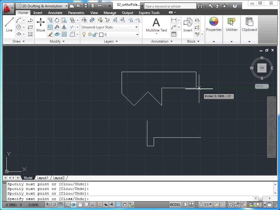 17 ORTHO VE POLAR MODLART AUTOCAD VİDEO EĞİTİM