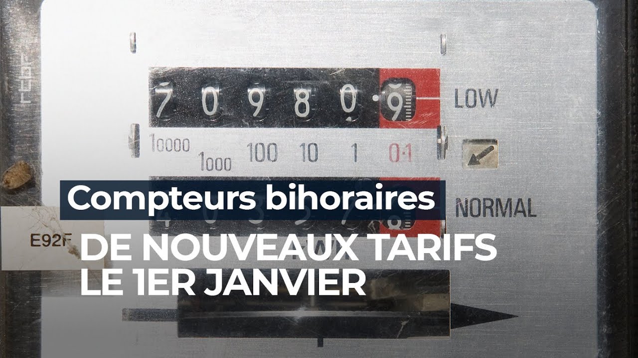 Compteurs bihoraires: de nouveaux tarifs le 1er janvier - RTBF Info