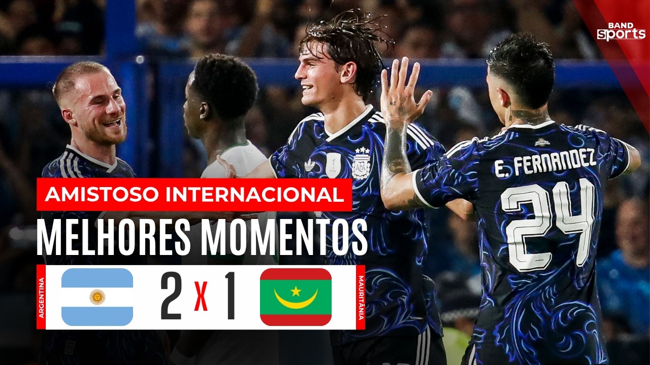 ARGENTINA 2X1 MAURIT&Acirc;NIA | AMISTOSO - MELHORES MOMENTOS