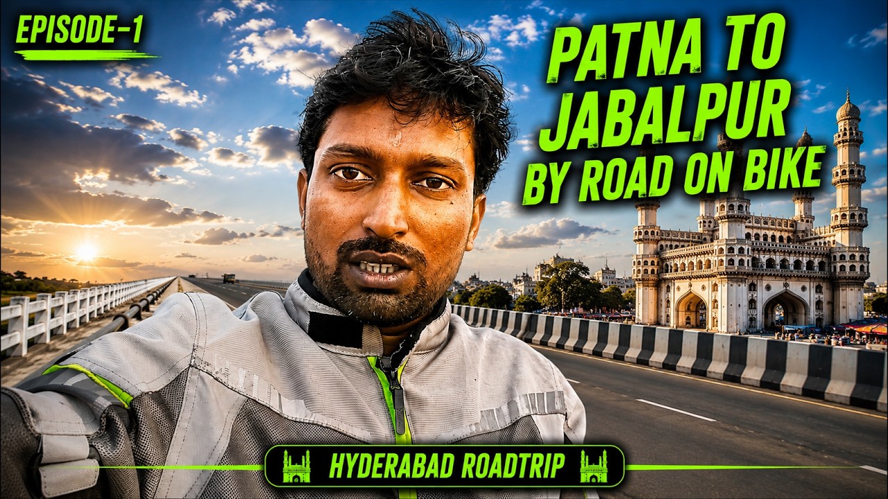 Vlog-287 | Patna to Jabalpur in One Day Ride 🛣️ | 600+ KM Summer Ride | Day 1 of Hyderabad Journey 🔥