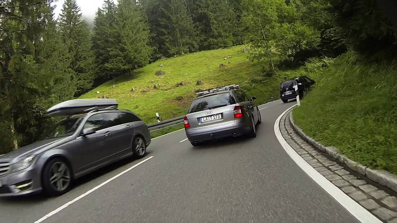 #2DOESP Auf der Deutschen Alpenstraße B308 von Bad Hindelang nach Oberjoch.