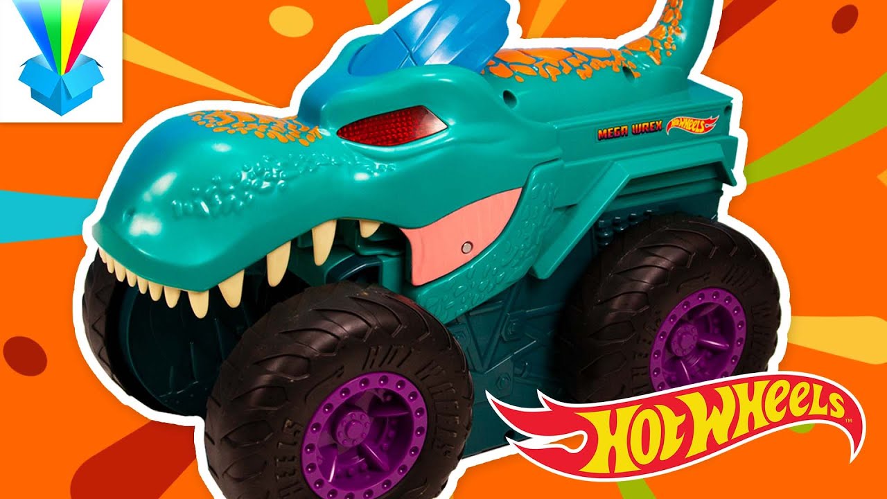 Kicsomi - ⚽ Csocsó ⚽: 🎁 Hot Wheels® Monster Trucks Autófaló Mega Wrex 👿👾😎