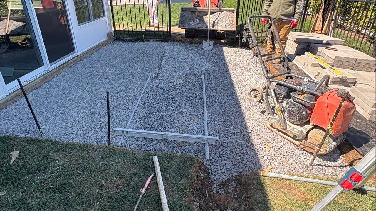 Building a backyard paver patio!