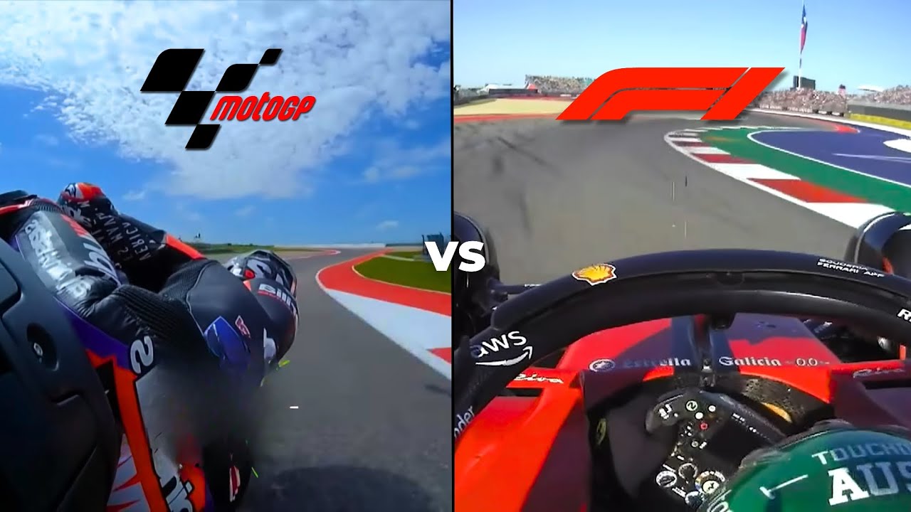 How Big is the Gap Between Moto GP and F1 ? (Austin Comparaison)