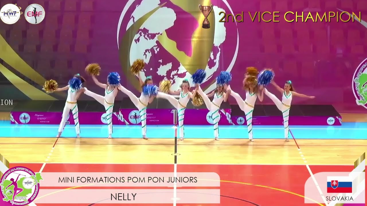 MWF/ 🏆 EUROPEAN 2nd VICE CHAMPION 2023. 🏆MINI FORMATION POM PON JUNIORS / NELLY - SK