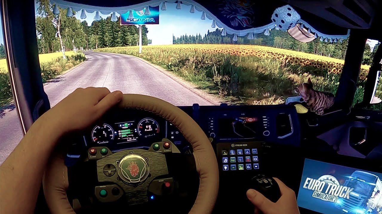 #EuroTruckSimulator2: Суровая Россия 1.47 на Scania #3монитора #TripleScreen #ThrustMasterT300 #TH8A
