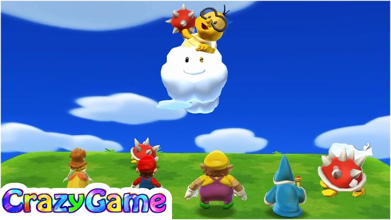 Mario Party 9 Boss Rush - Daisy vs Mario vs Wario vs Kamek Master CPU Gameplay