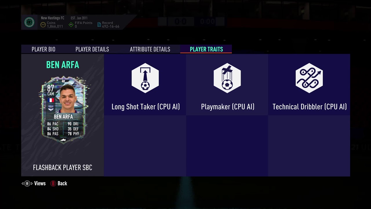 87 Hatem Ben Arfa Flashback SBC FIFA 21