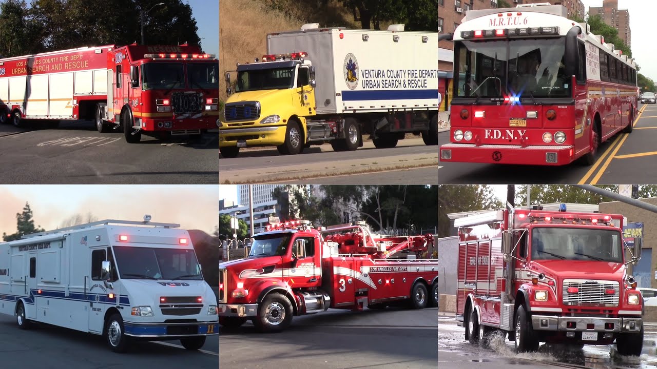 Special & Rare Fire Trucks Responding Compilation - USAR, Water Rescue, HAZ-MAT, & More!